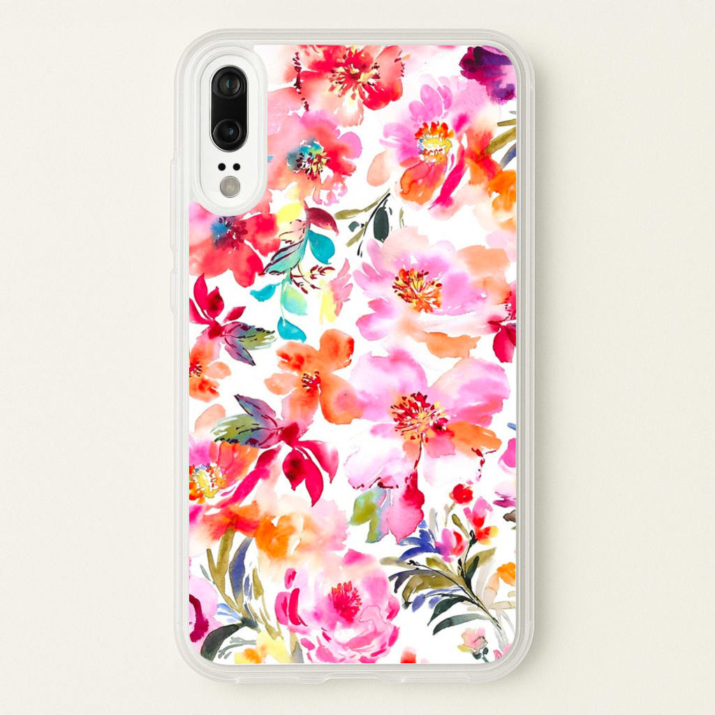 Spring Floral Pattern - Floral Phone Case for Huawei P20