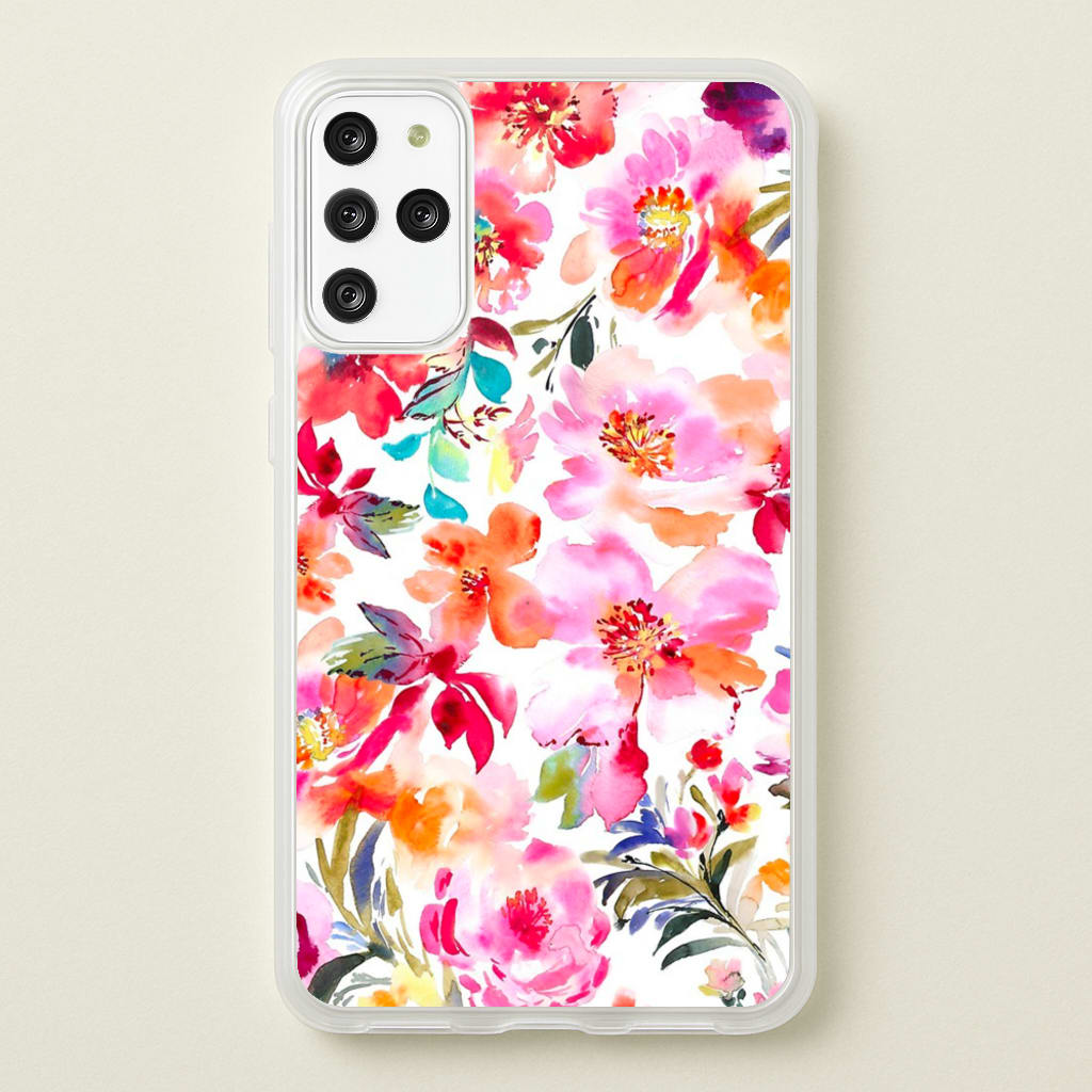 Spring Floral Pattern - Floral Phone Case for Galaxy S20 Plus
