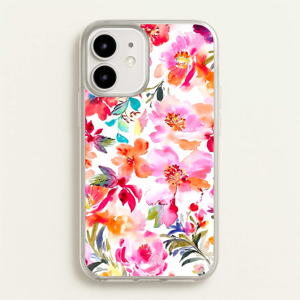 Spring Floral Pattern - Floral Phone Case for iPhone 12 / 12 Pro