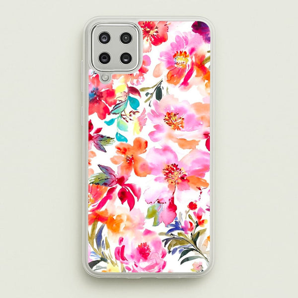 Spring Floral Pattern - Floral Phone Case for Galaxy A12
