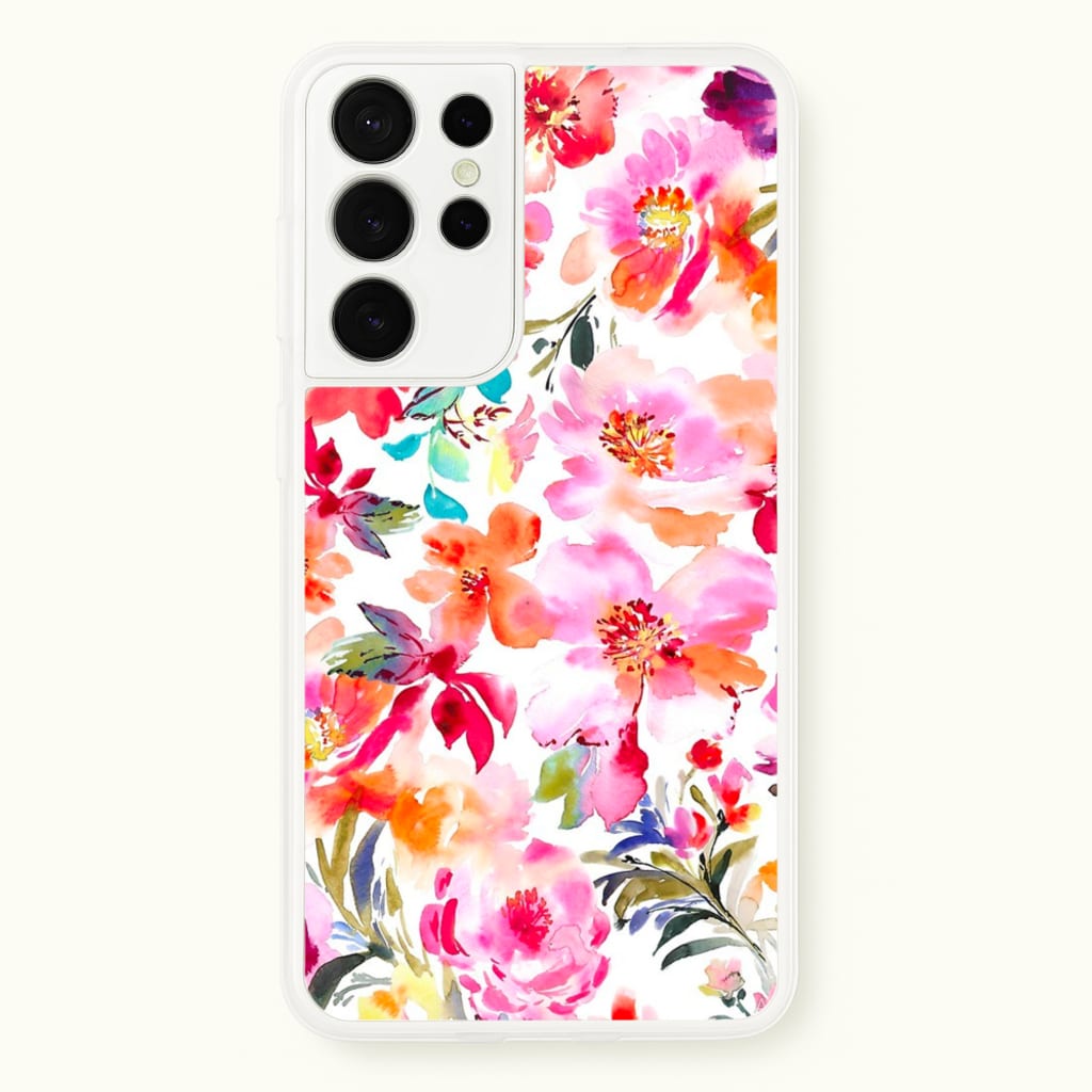 Spring Floral Pattern - Floral Phone Case for Galaxy S21 Ultra
