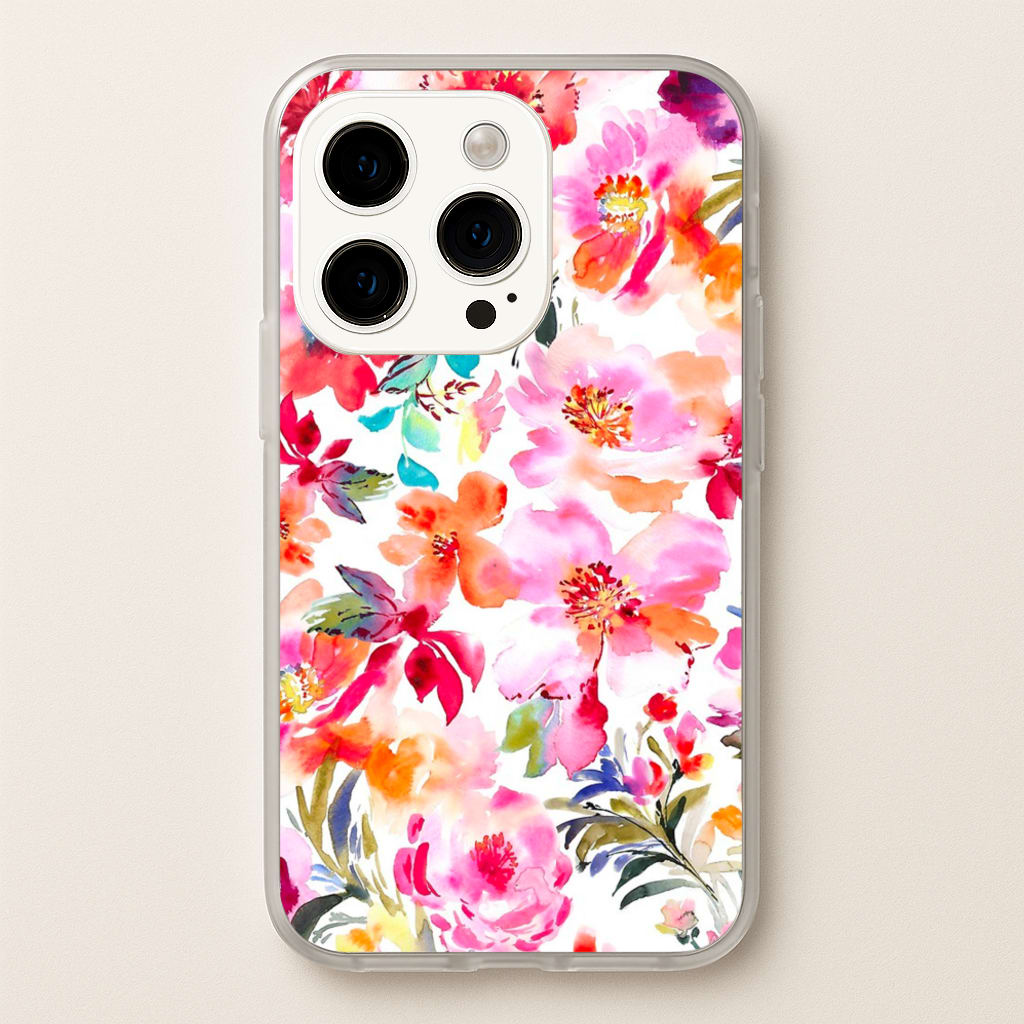 Spring Floral Pattern - Floral Phone Case for iPhone 15 Pro