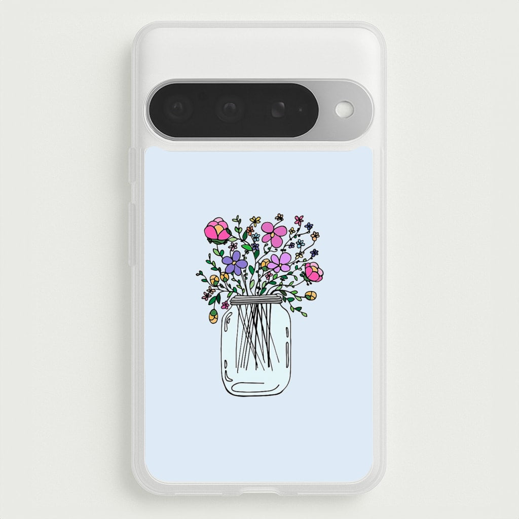 Cartoon Flower Jar Phone Case for Google Pixel 10 Pro XL