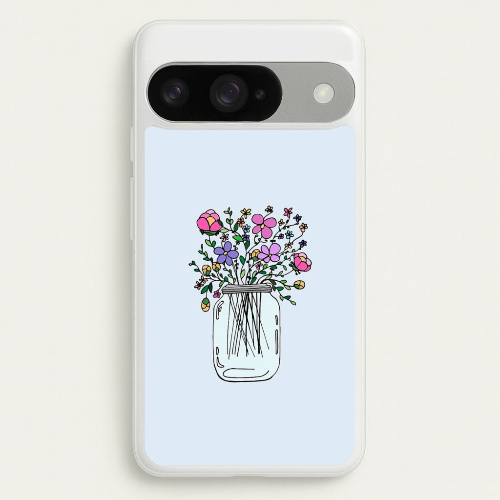 Cartoon Flower Jar Phone Case for Google Pixel 10 / 10 Pro