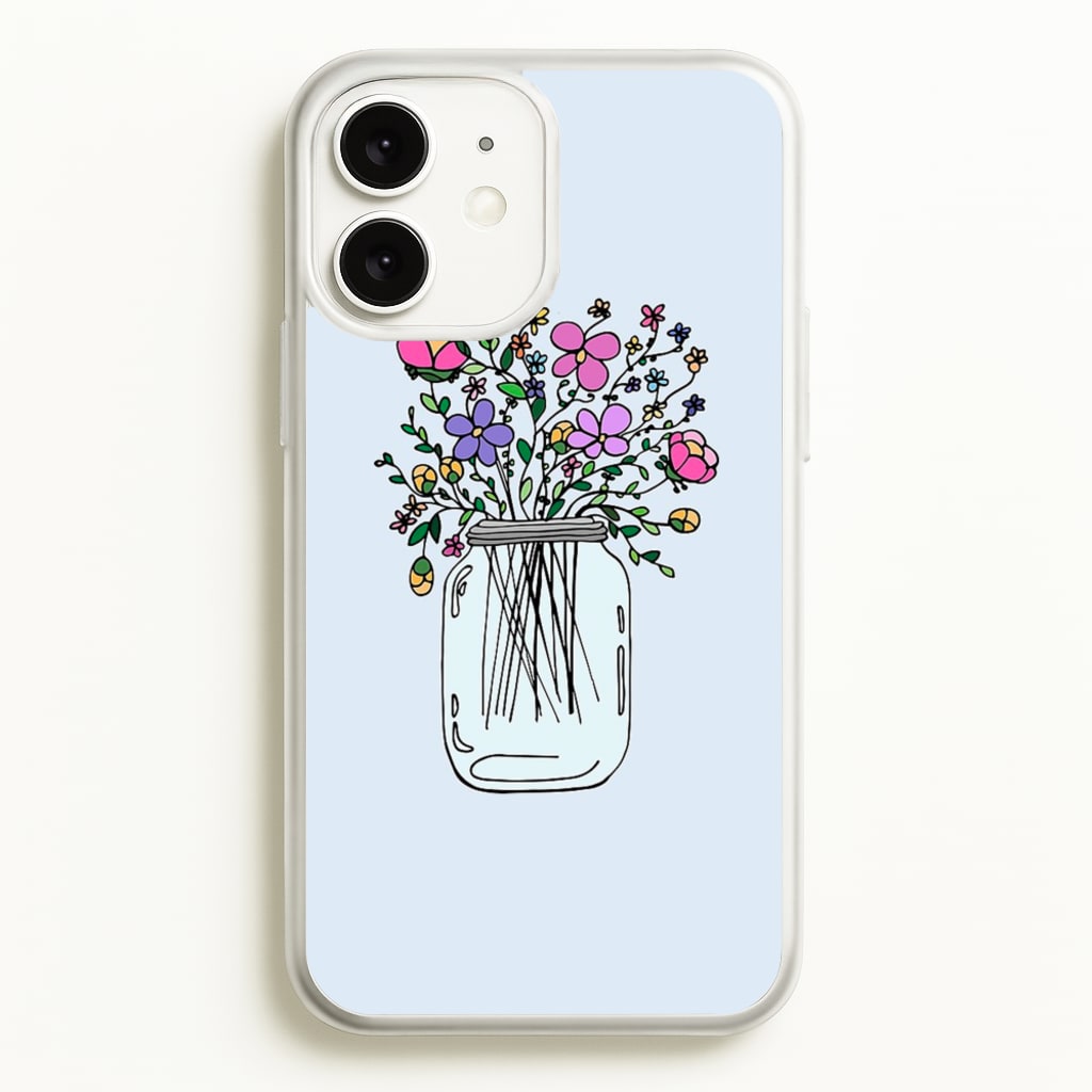 Cartoon Flower Jar - Floral Phone Case for iPhone 11