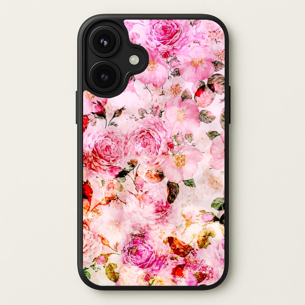 Pretty Pink Chic Floral Pattern Phone Case for iPhone 17