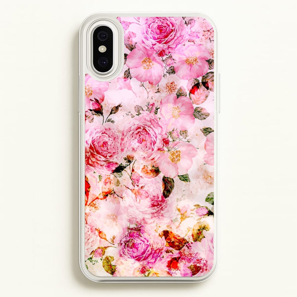 Pretty Pink Chic Floral Pattern - Floral Phone Case for iPhone XS Max
