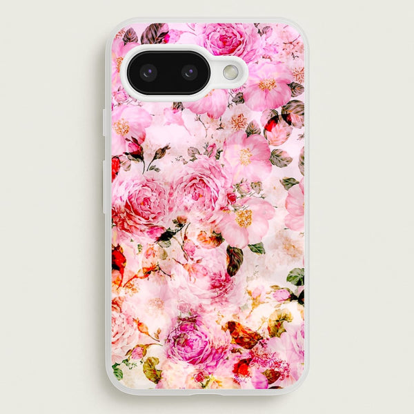 Pretty Pink Chic Floral Pattern - Floral Phone Case for Google Pixel 9a