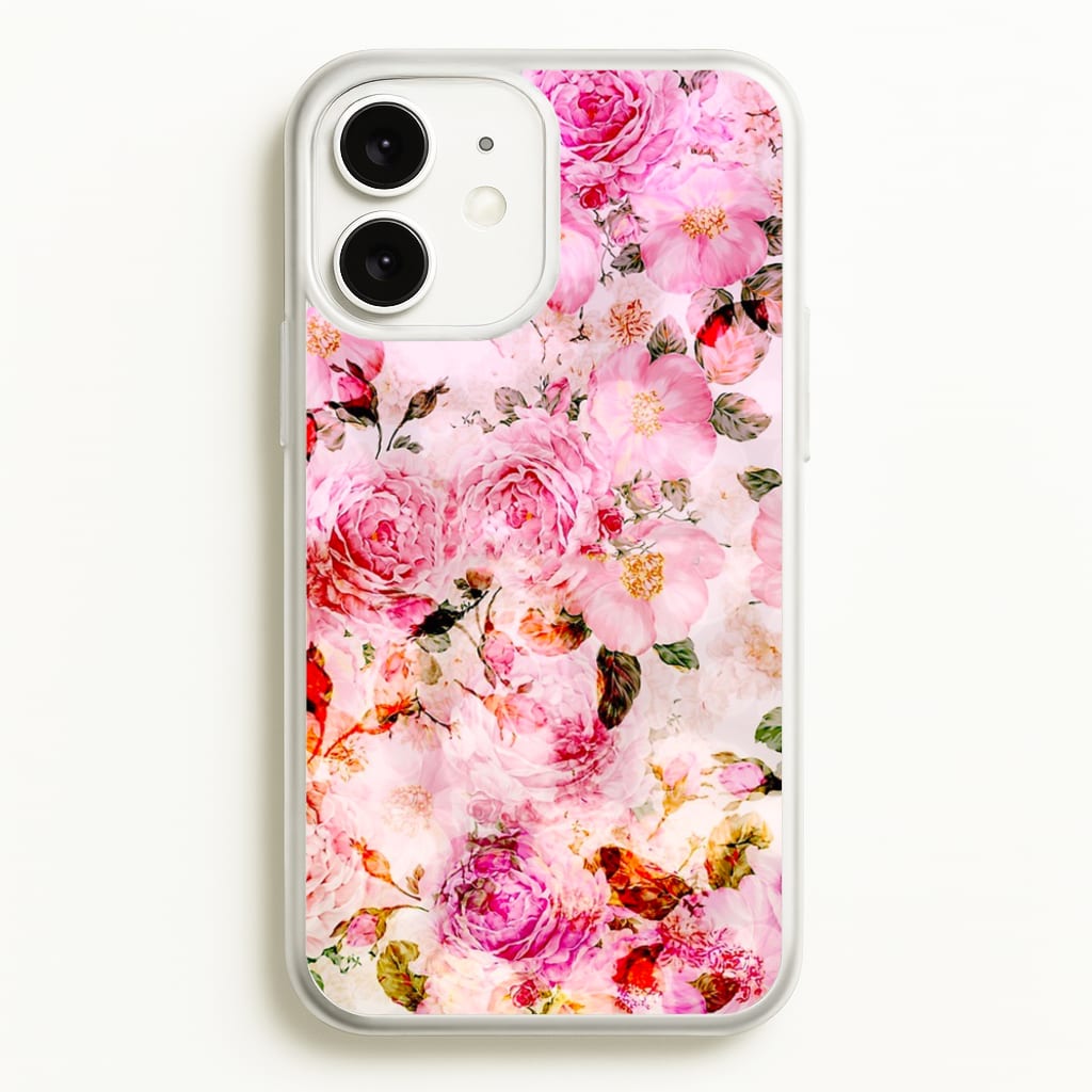 Pretty Pink Chic Floral Pattern - Floral Phone Case for iPhone 11