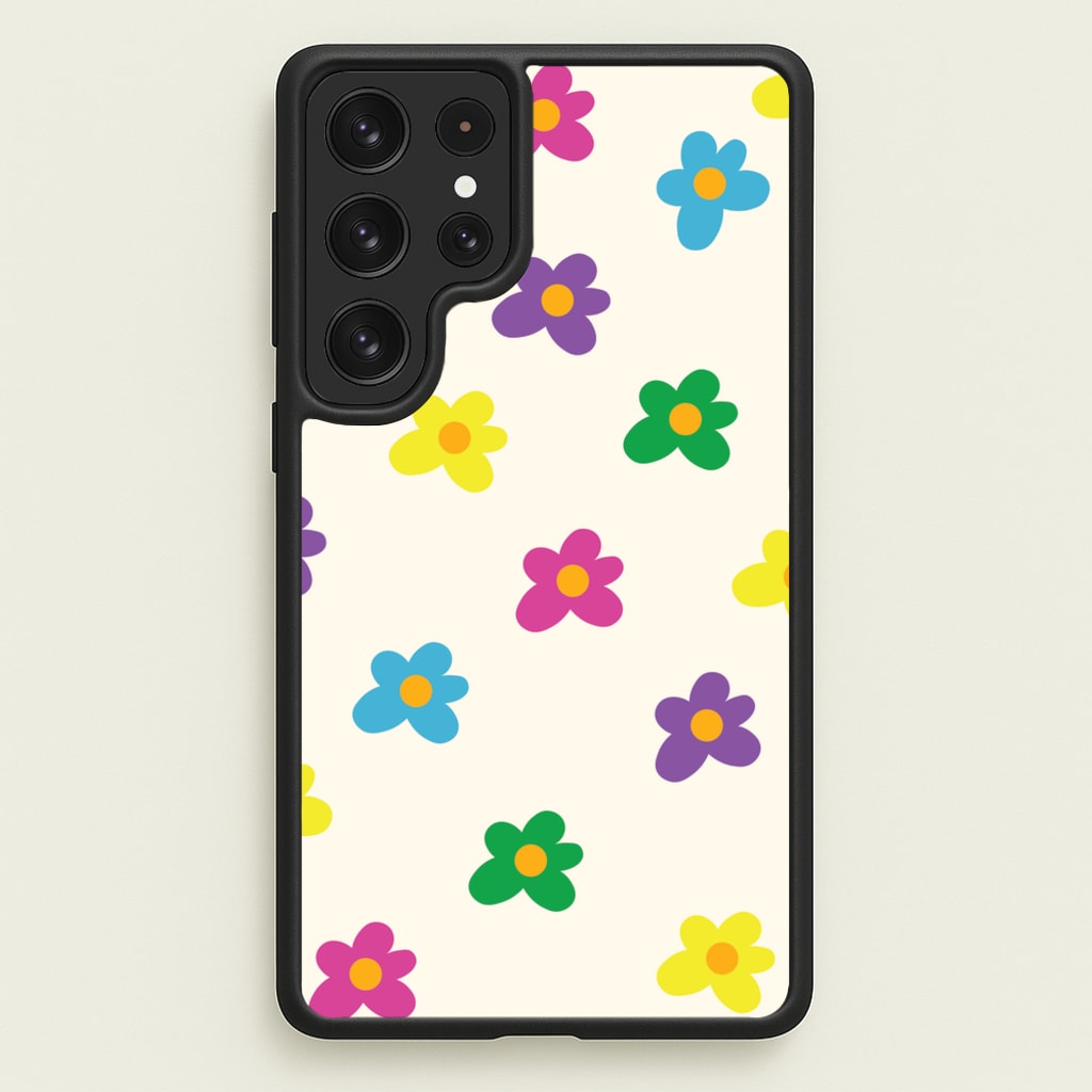 Cute Flower Pattern - Floral - Floral Phone Case for Galaxy S23 Ultra