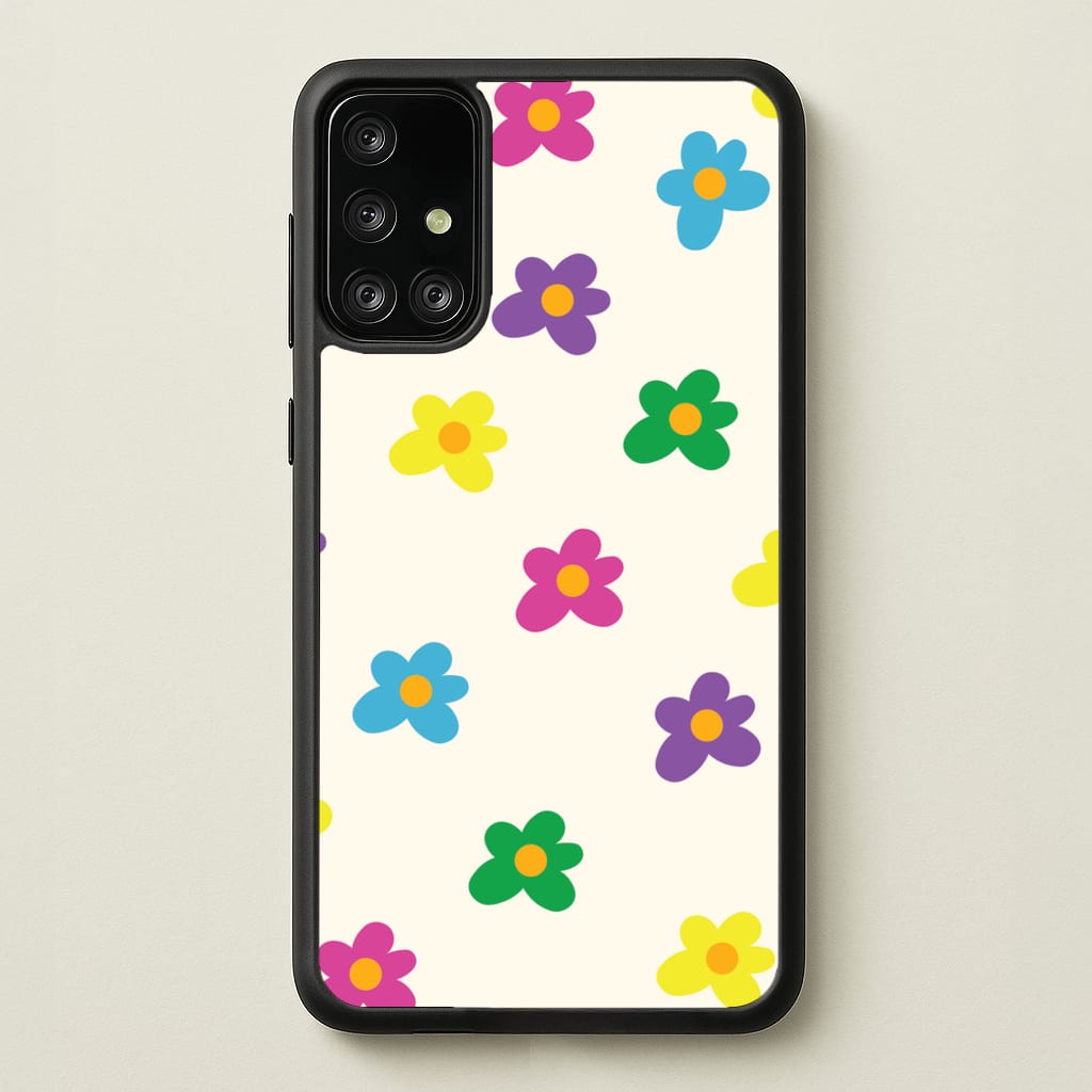 Cute Flower Pattern - Floral - Floral Phone Case for Galaxy A71
