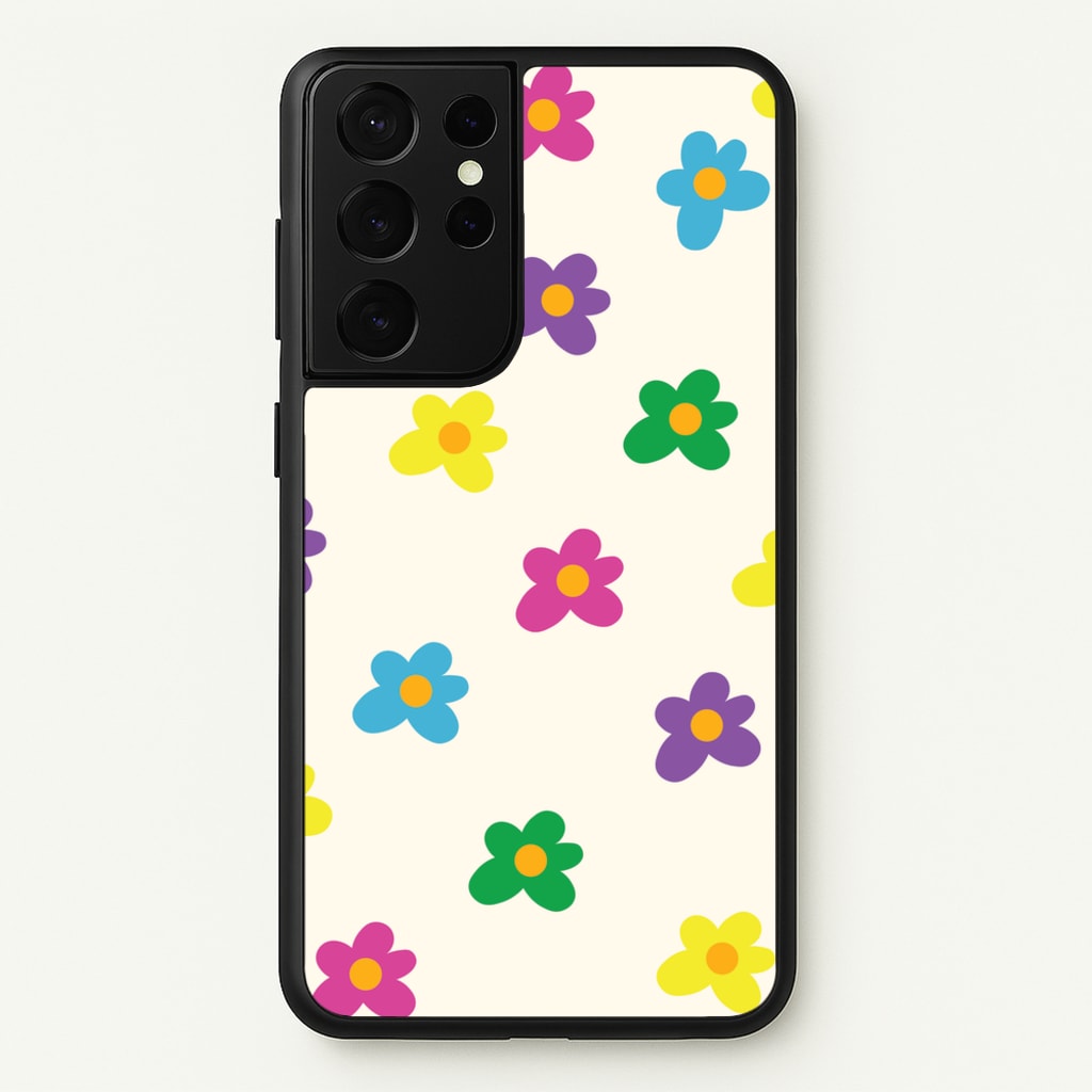 Cute Flower Pattern - Floral - Floral Phone Case for Galaxy S21 Ultra