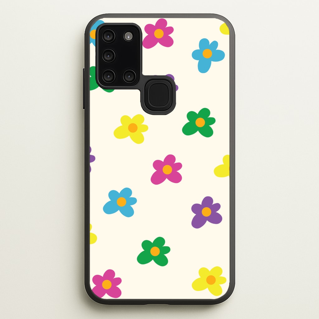 Cute Flower Pattern - Floral - Floral Phone Case for Galaxy A21s