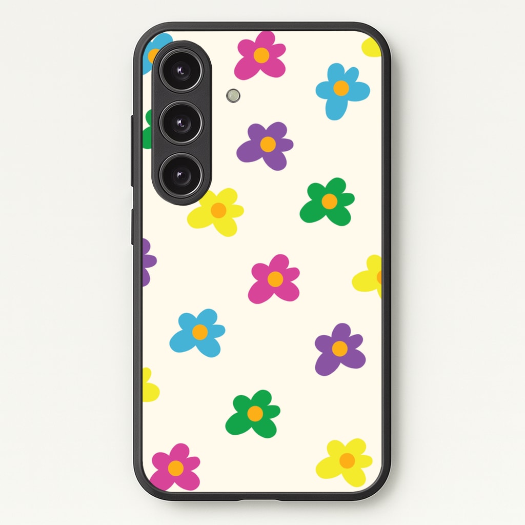 Cute Flower Pattern - Floral - Floral Phone Case for Galaxy S25