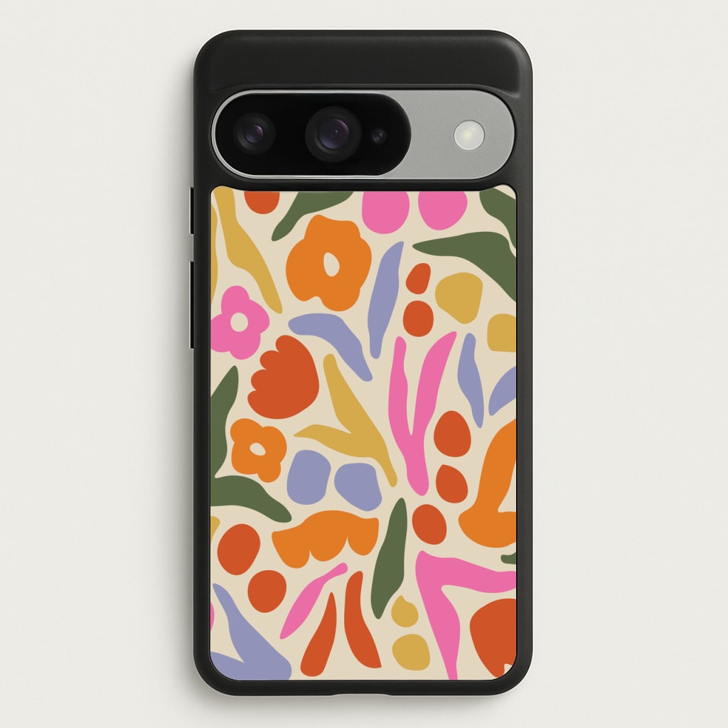 Abstract Floral Pattern - Floral Phone Case for Google Pixel 10 / 10 Pro