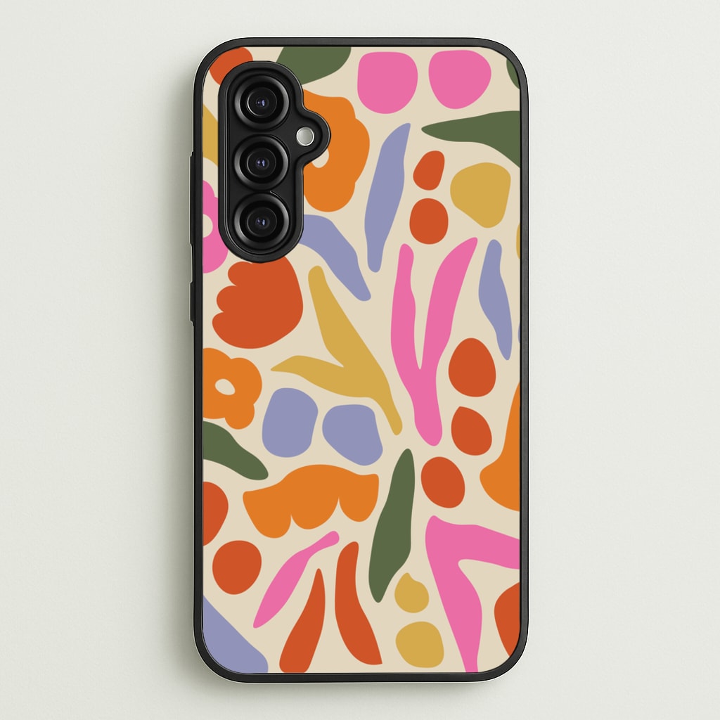 Abstract Floral Pattern - Floral - Floral Phone Case for Galaxy A14