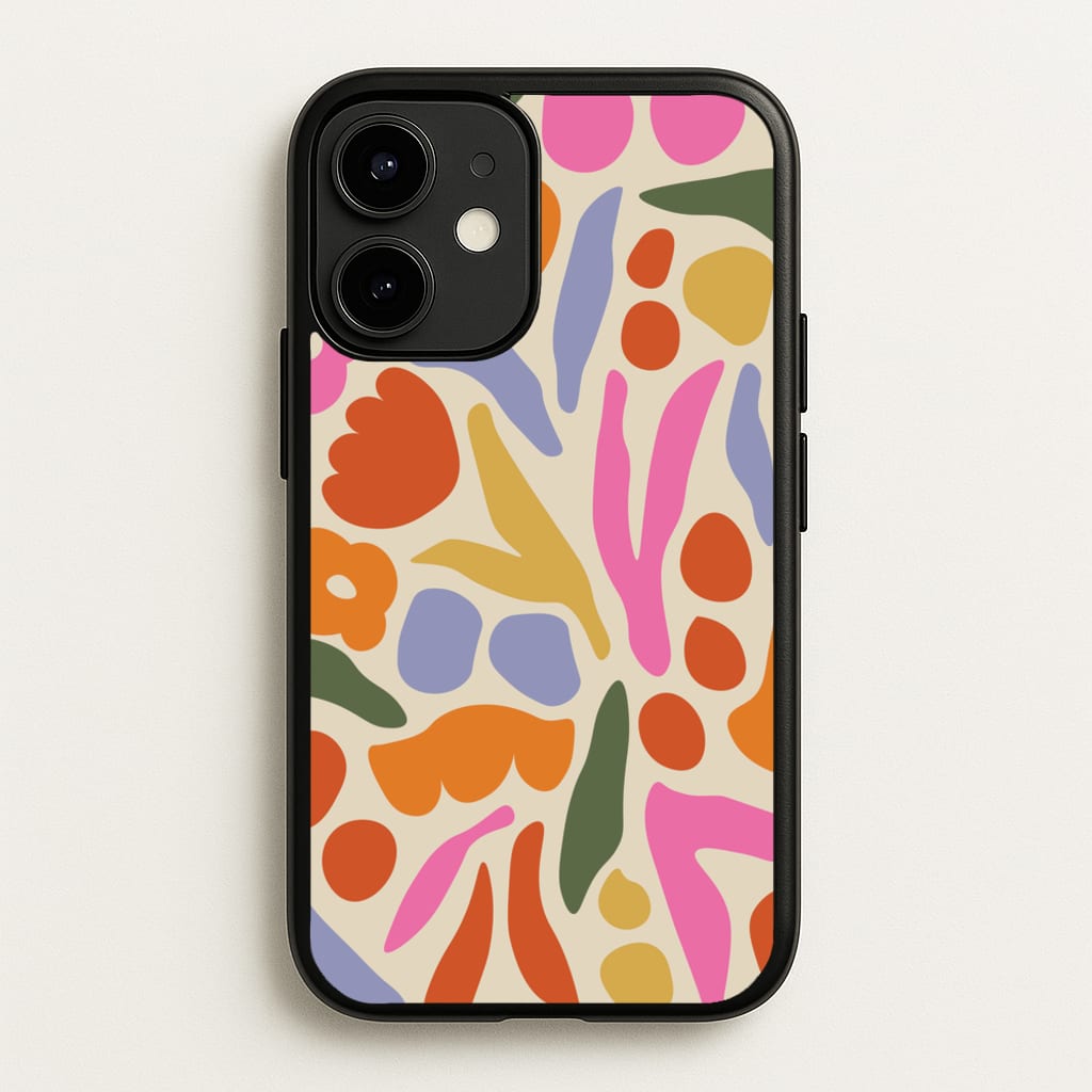 Abstract Floral Pattern - Floral - Floral Phone Case for iPhone 12 Mini
