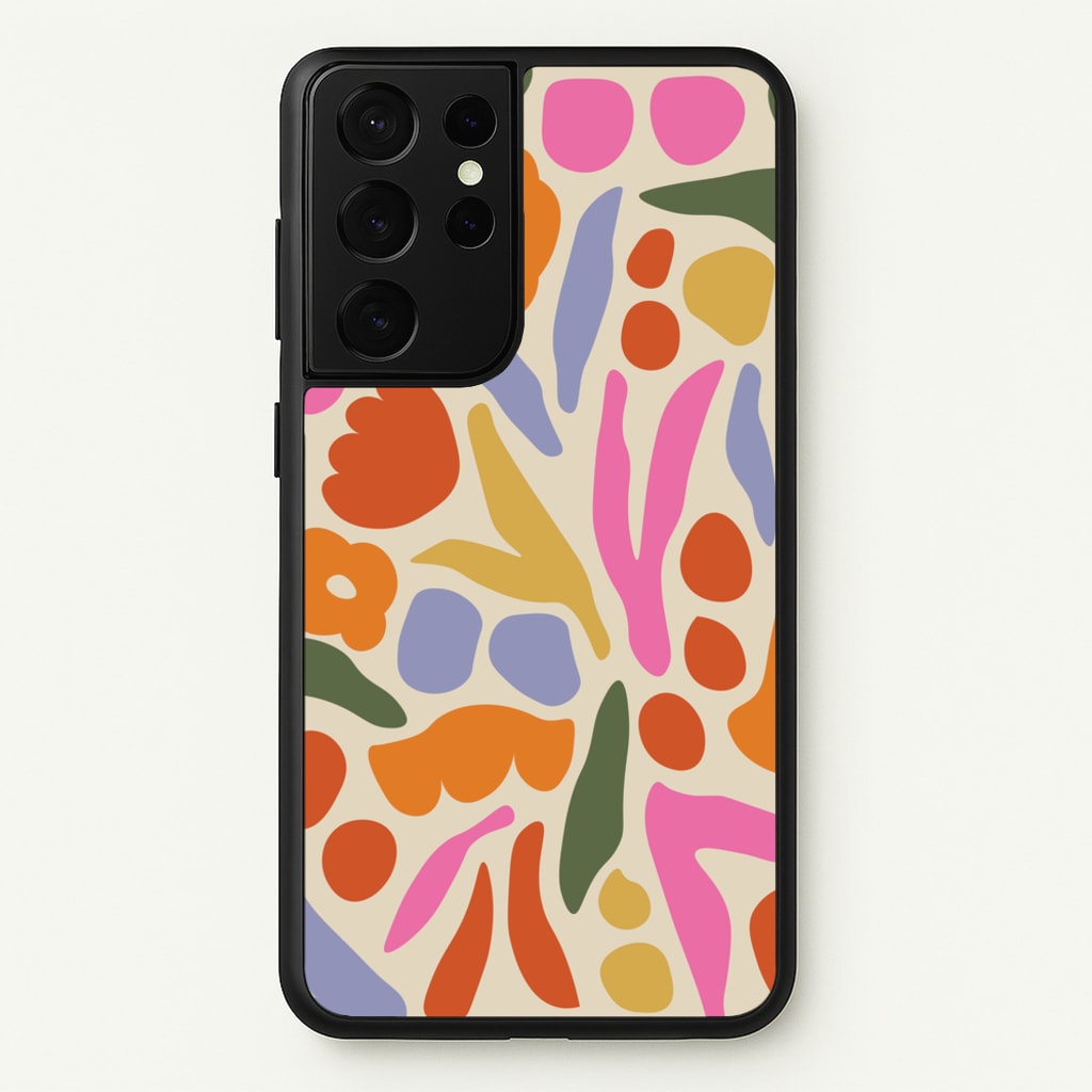 Abstract Floral Pattern - Floral - Floral Phone Case for Galaxy S21 Ultra