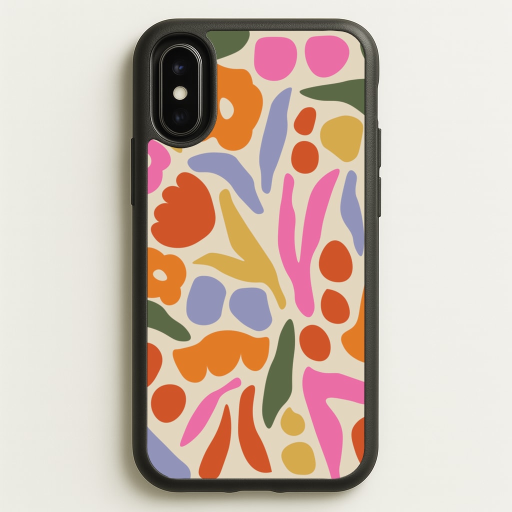 Abstract Floral Pattern - Floral - Floral Phone Case for iPhone X / XS