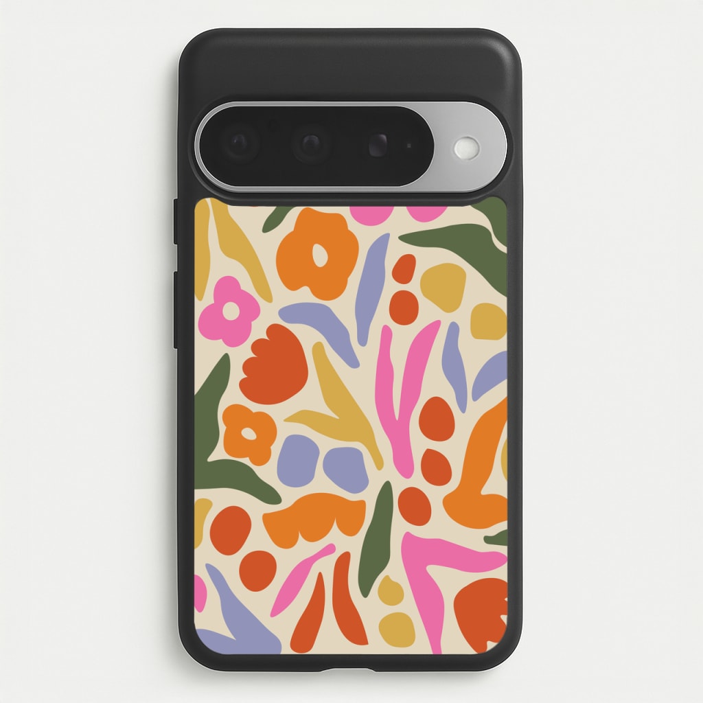 Abstract Floral Pattern - Floral Phone Case for Google Pixel 10 Pro XL