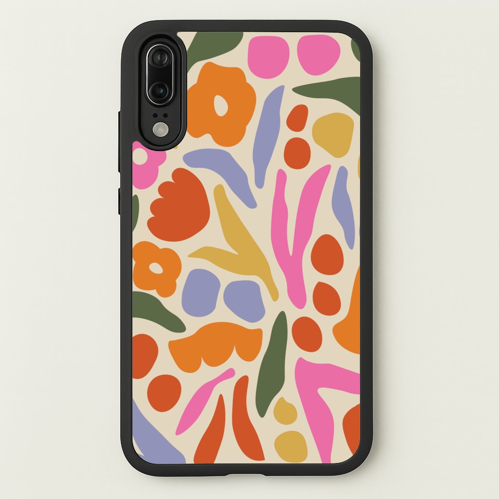 Abstract Floral Pattern - Floral - Floral Phone Case for Huawei P20