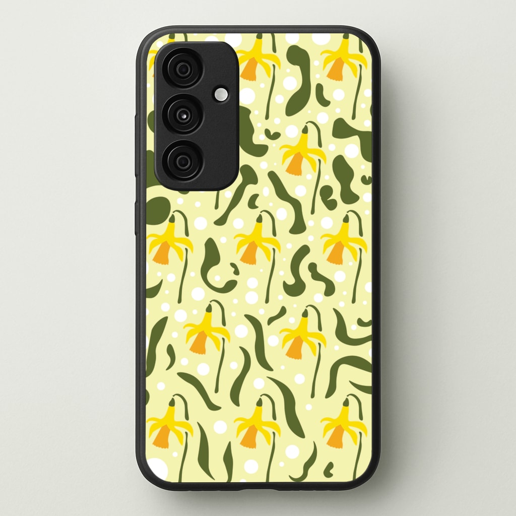 Daffodil Pattern - Floral - Floral Phone Case for Galaxy A35