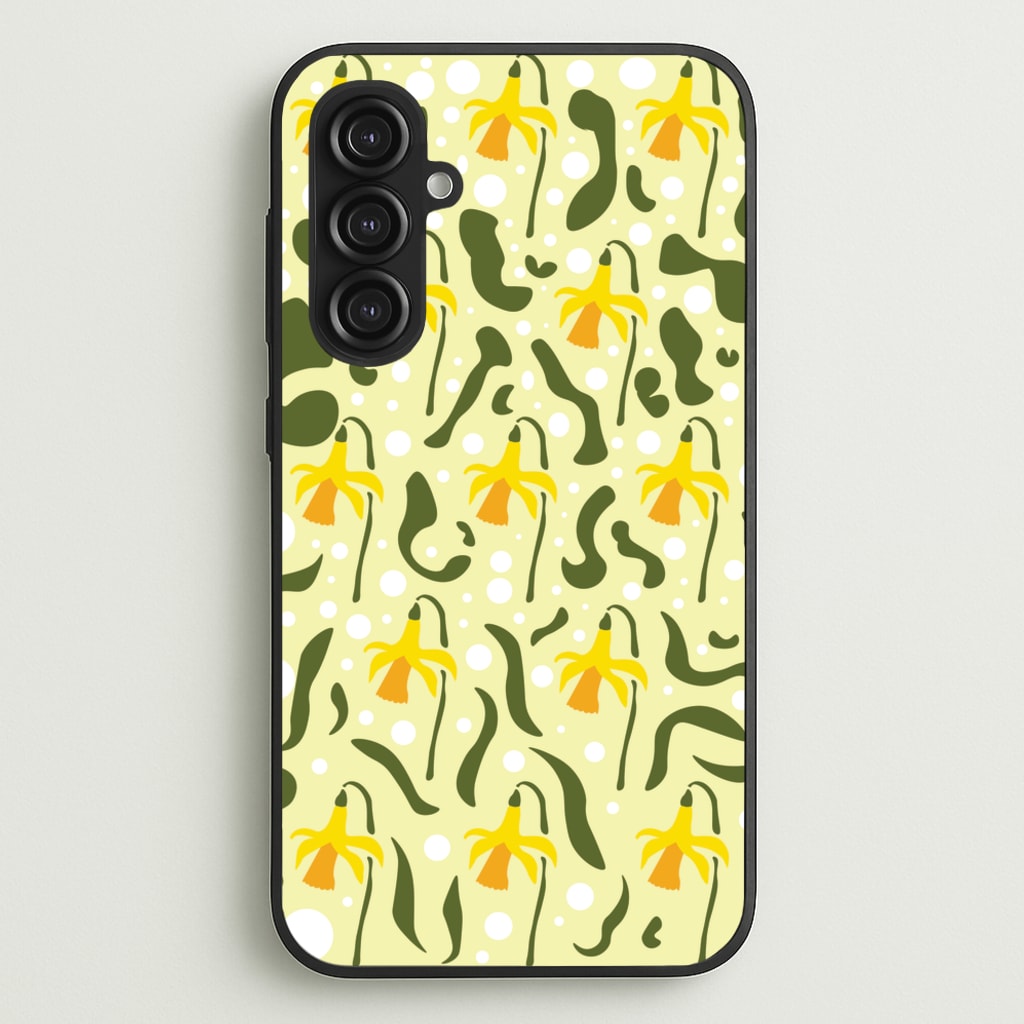 Daffodil Pattern - Floral - Floral Phone Case for Galaxy S23FE