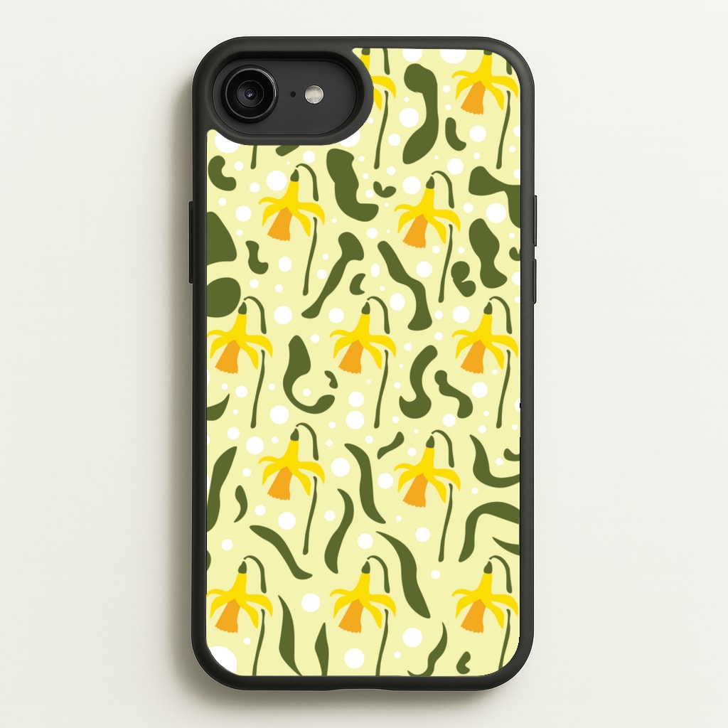 Daffodil Pattern - Floral - Floral Phone Case for iPhone 6 Plus / 7 Plus / 8 Plus