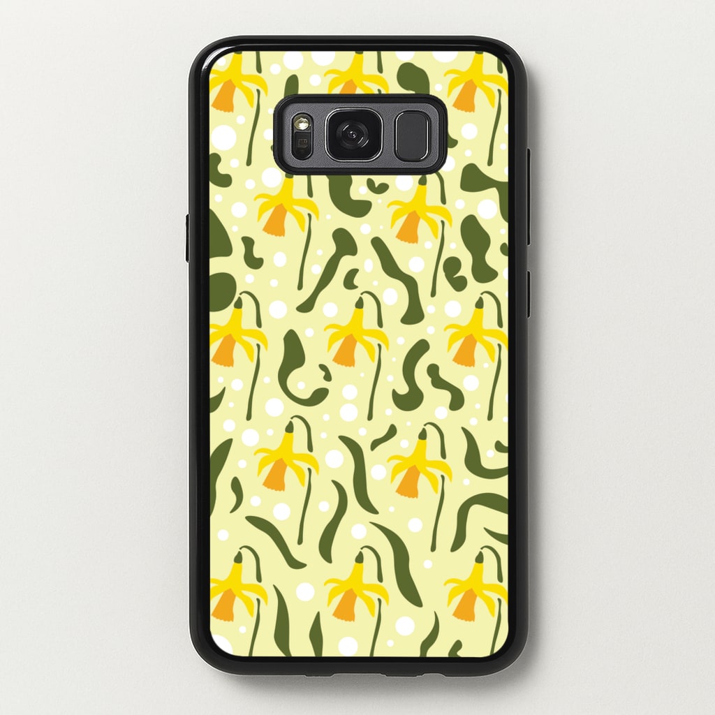 Daffodil Pattern - Floral - Floral Phone Case for Galaxy S8