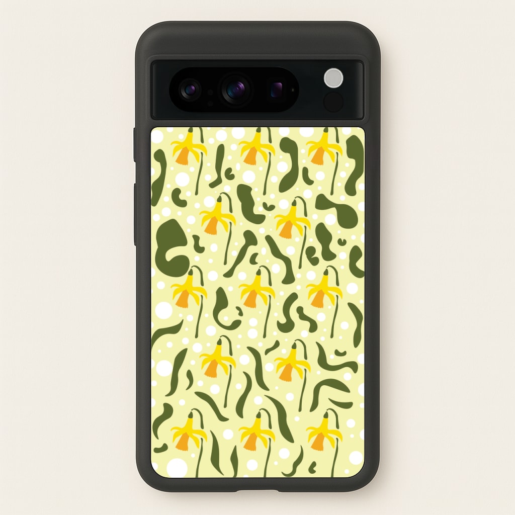 Daffodil Pattern - Floral - Floral Phone Case for Google Pixel 8 Pro