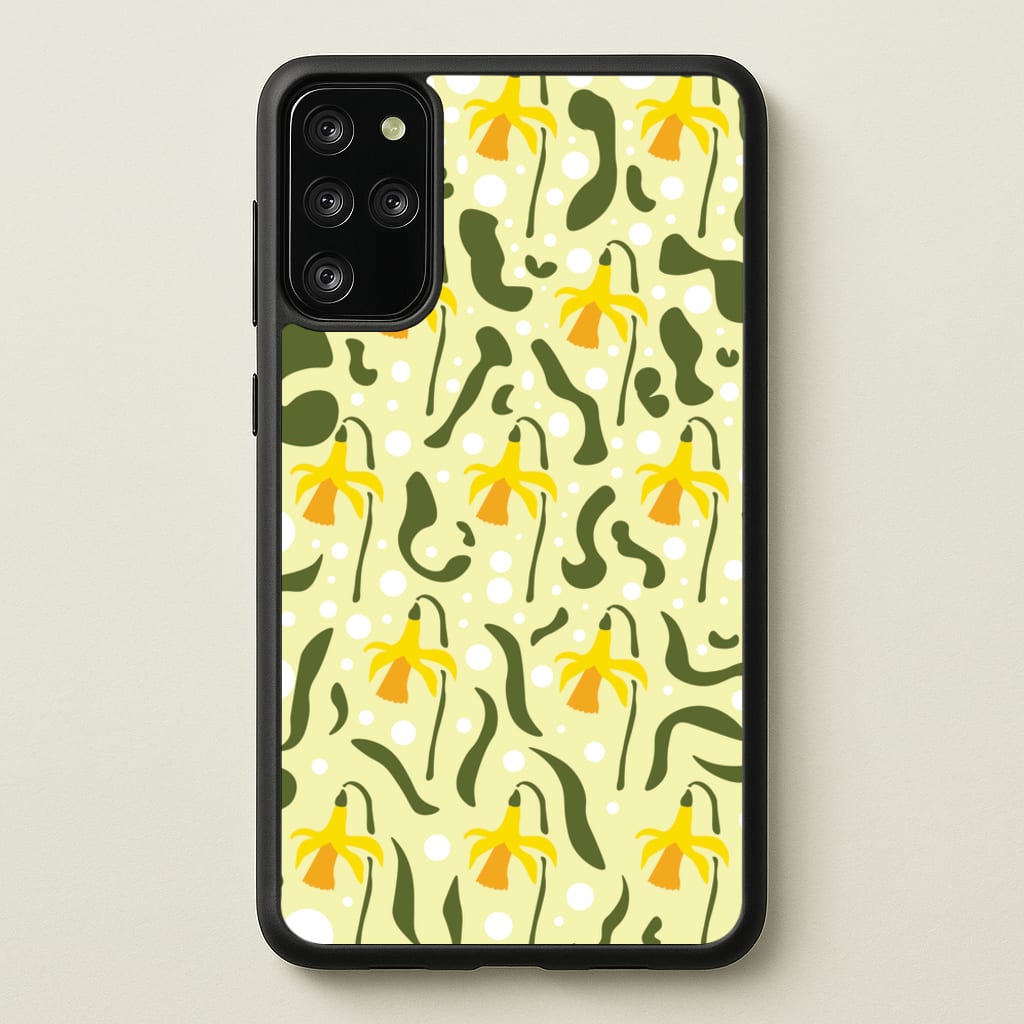Daffodil Pattern - Floral - Floral Phone Case for Galaxy S20 Plus