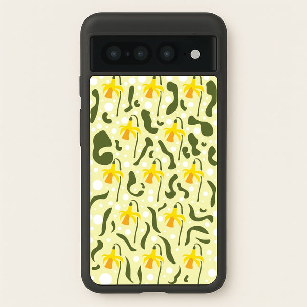Daffodil Pattern - Floral - Floral Phone Case for Google Pixel 7 Pro