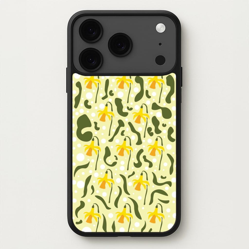 Daffodil Pattern - Floral Phone Case for iPhone 17 Pro