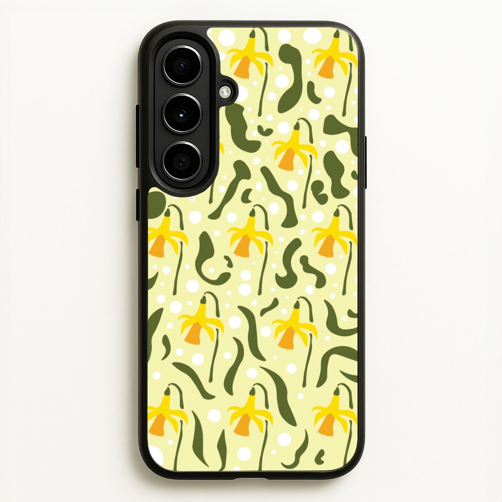 Daffodil Pattern - Floral - Floral Phone Case for Galaxy A56