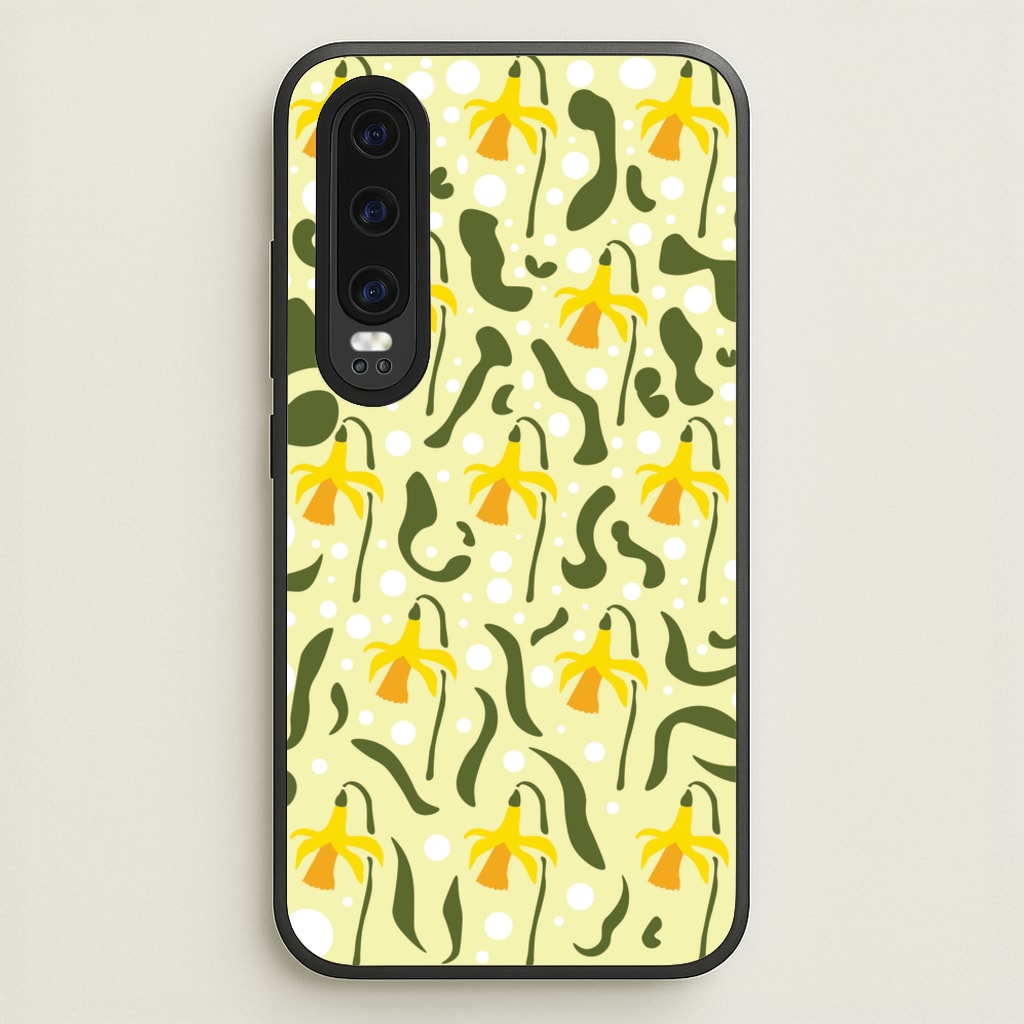 Daffodil Pattern - Floral - Floral Phone Case for Huawei P30
