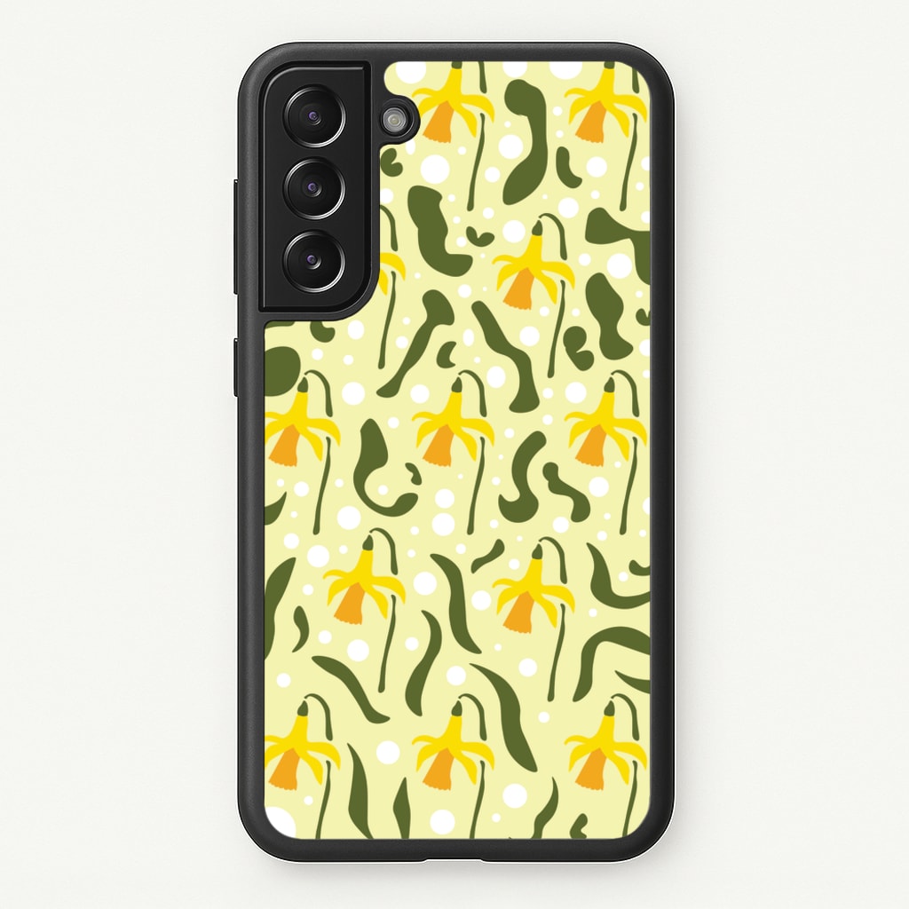 Daffodil Pattern - Floral - Floral Phone Case for Galaxy S22 Plus