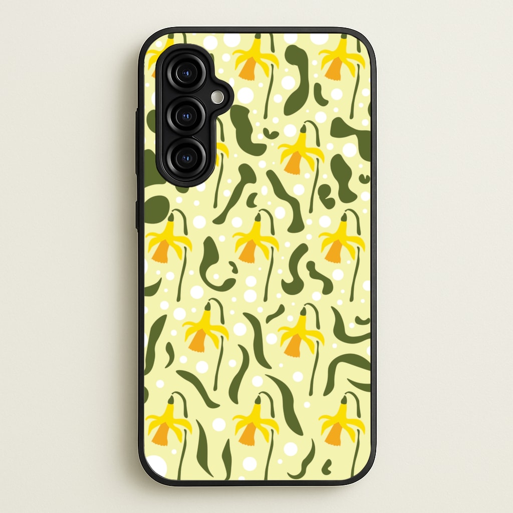 Daffodil Pattern - Floral - Floral Phone Case for Galaxy A54