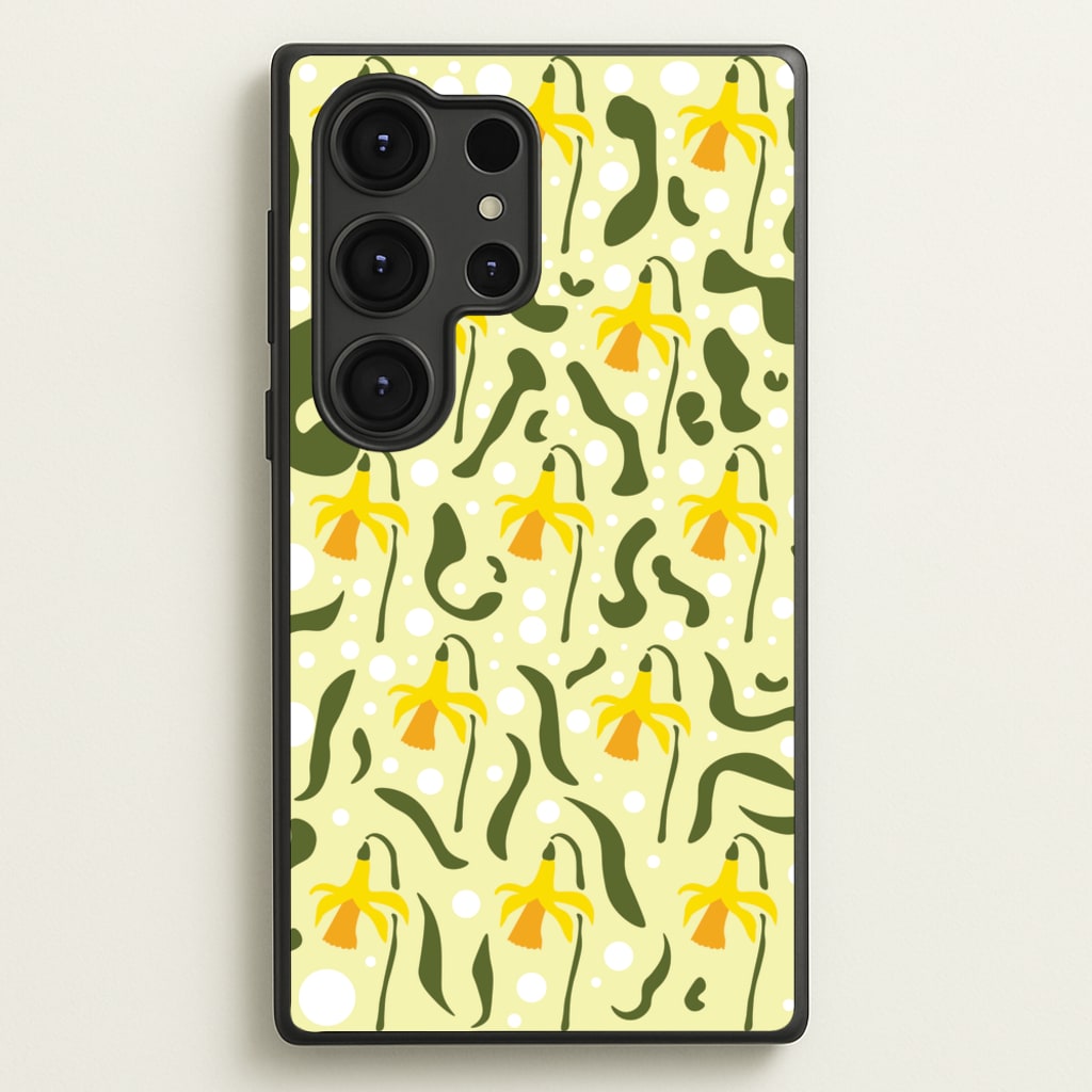 Daffodil Pattern - Floral - Floral Phone Case for Galaxy S25 Ultra