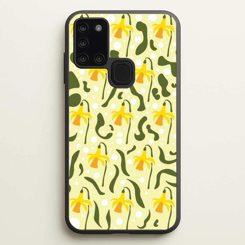 Daffodil Pattern - Floral - Floral Phone Case for Galaxy A21s
