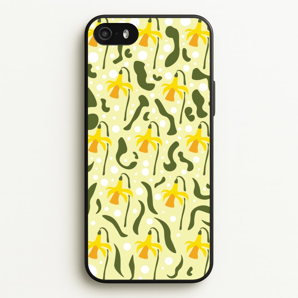 Daffodil Pattern - Floral - Floral Phone Case for iPhone 5 / 5s / SE 2016
