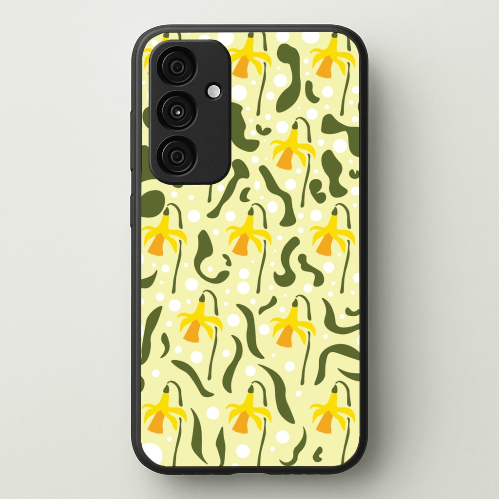 Daffodil Pattern - Floral - Floral Phone Case for Galaxy A55