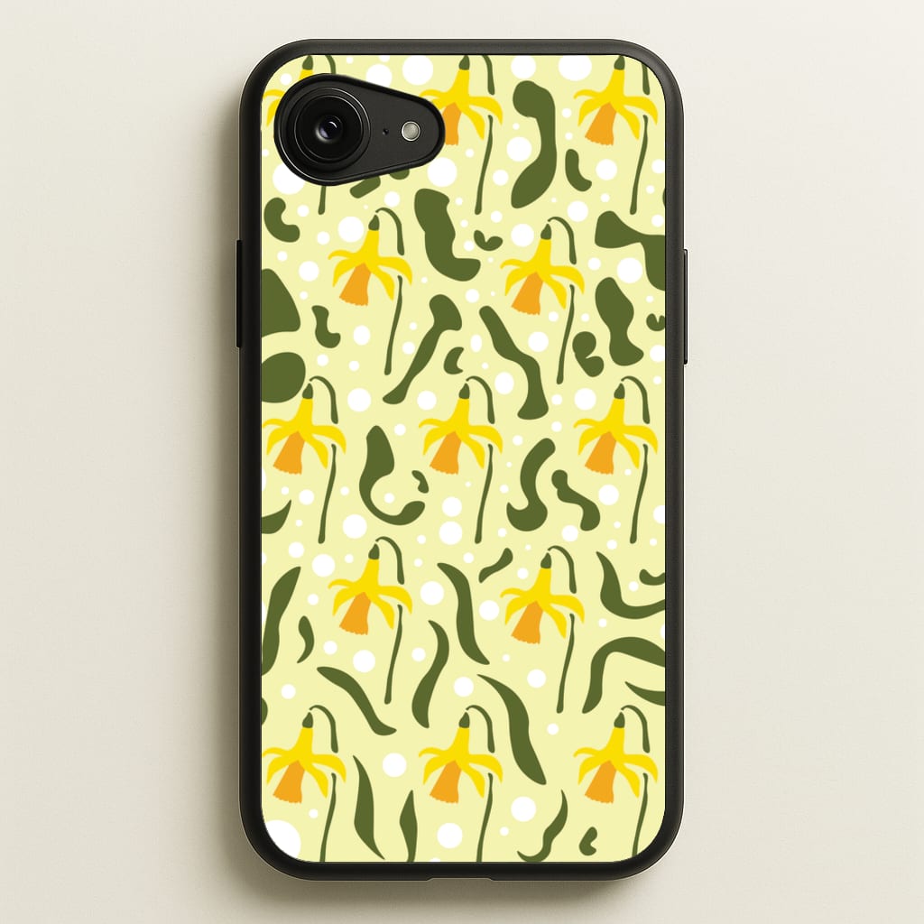 Daffodil Pattern - Floral - Floral Phone Case for iPhone 16e