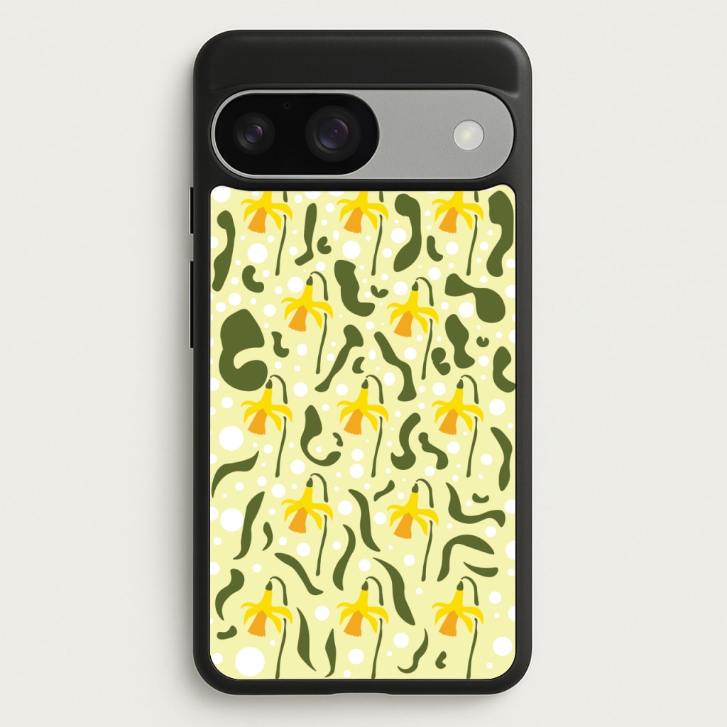 Daffodil Pattern - Floral - Floral Phone Case for Google Pixel 9 / 9 Pro