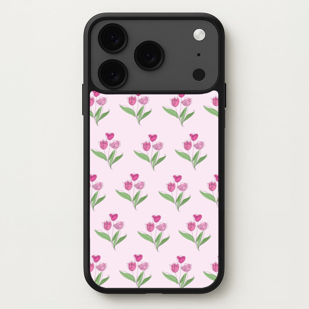 Pink Pattern - Floral Phone Case for iPhone 17 Pro