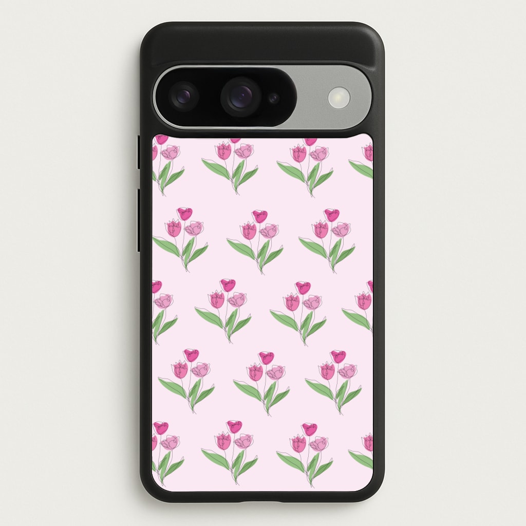 Pink Pattern - Floral Phone Case for Google Pixel 10 / 10 Pro