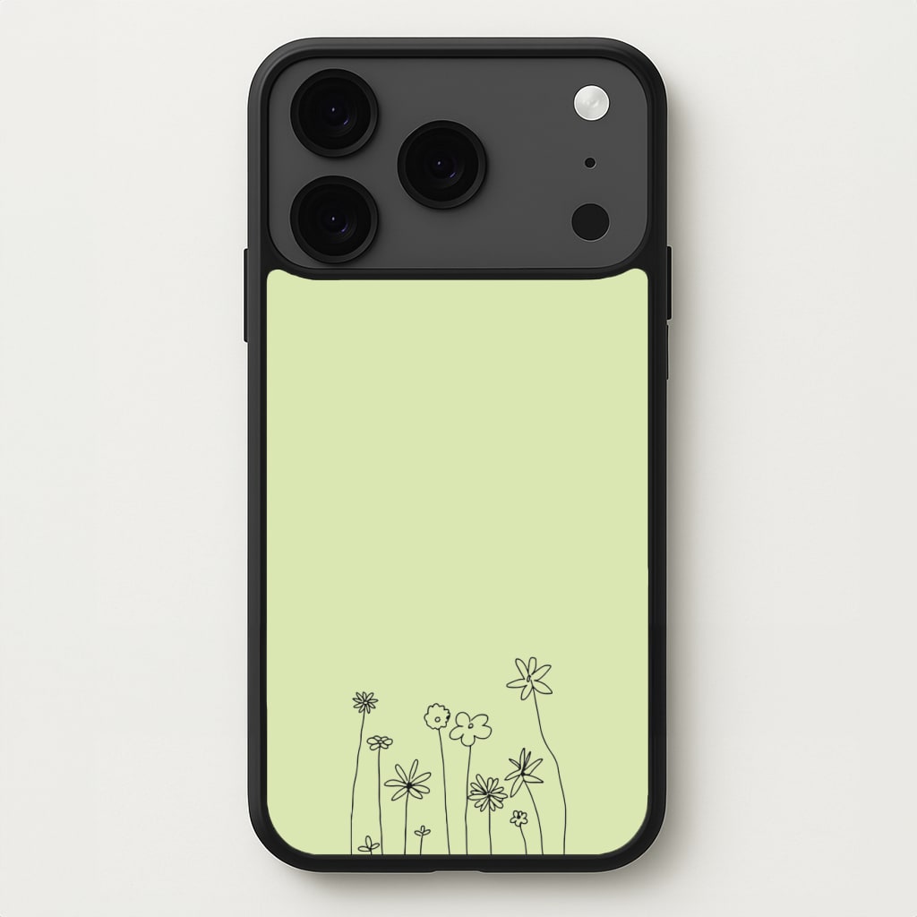 Floral Outline - Floral Phone Case for iPhone 17 Pro
