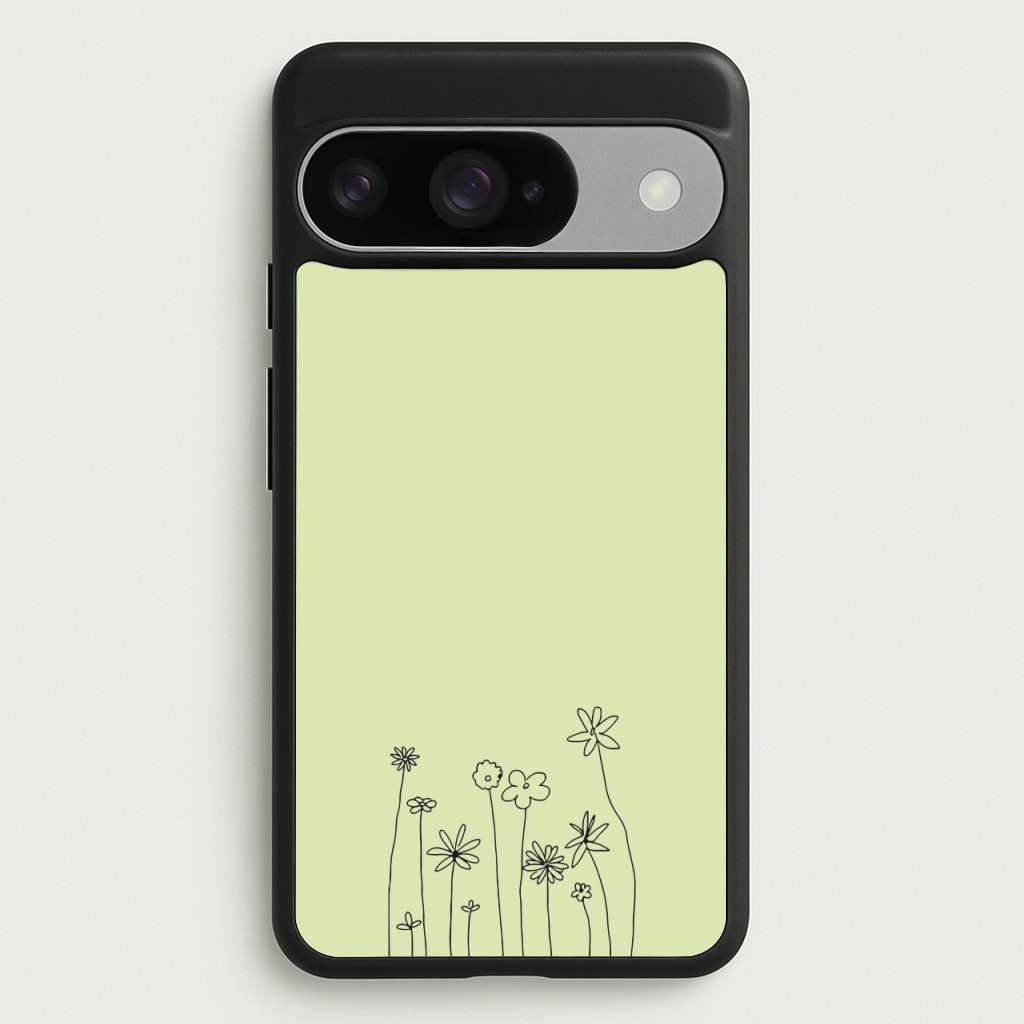 Floral Outline - Floral Phone Case for Google Pixel 10 / 10 Pro