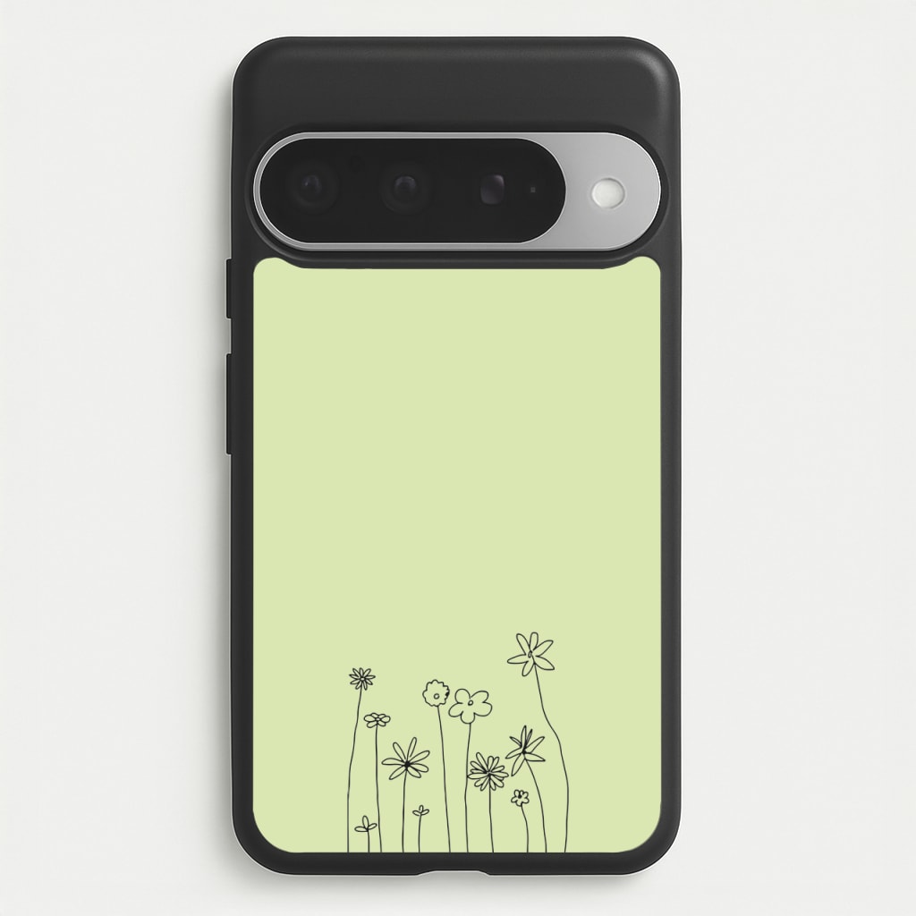 Floral Outline - Floral Phone Case for Google Pixel 10 Pro XL