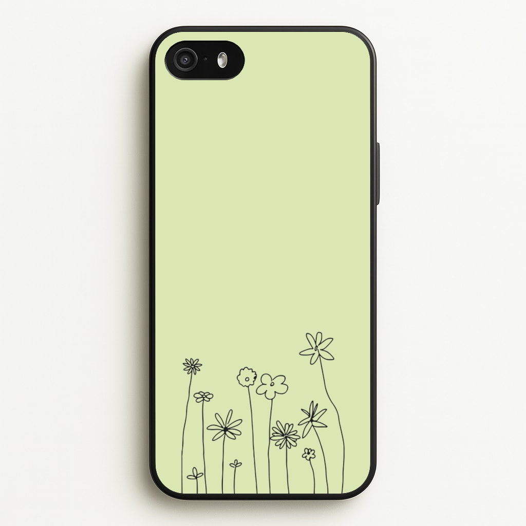 Floral Outline - Floral - Floral Phone Case for iPhone 5 / 5s / SE 2016