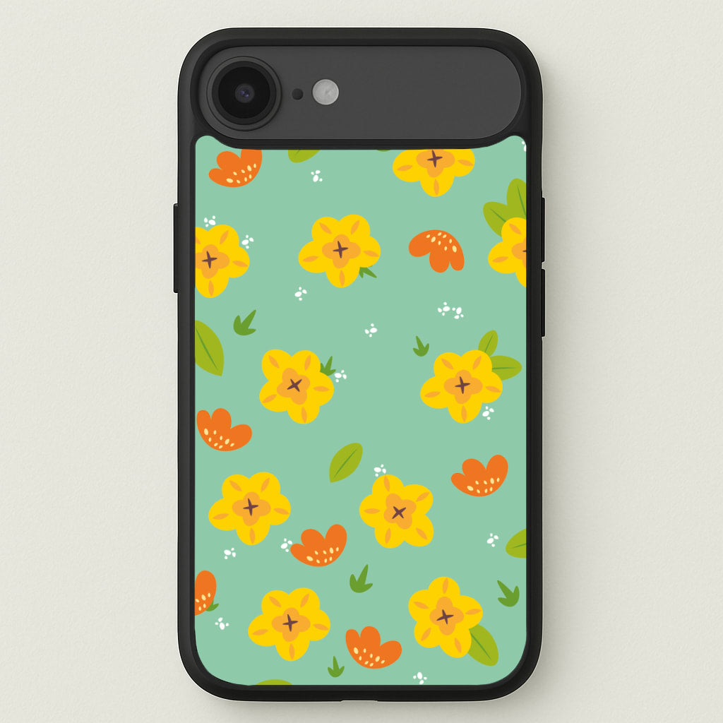 Yellow And Orange Pattern - Floral Phone Case for iPhone 17 Air
